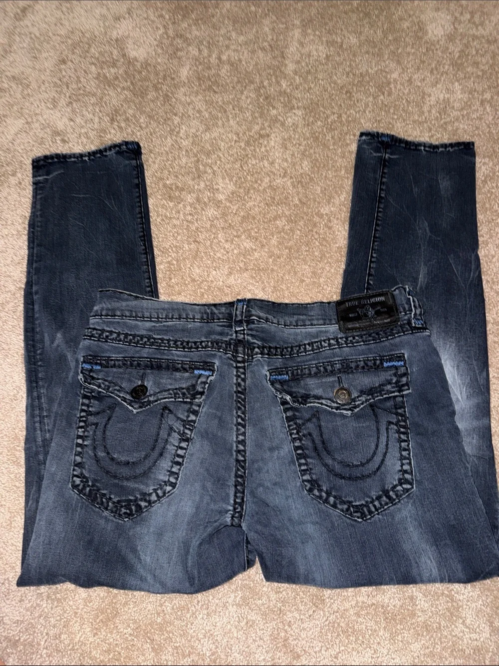 True Religion Ricky Jeans - Size 38 - Back Flap Pockets